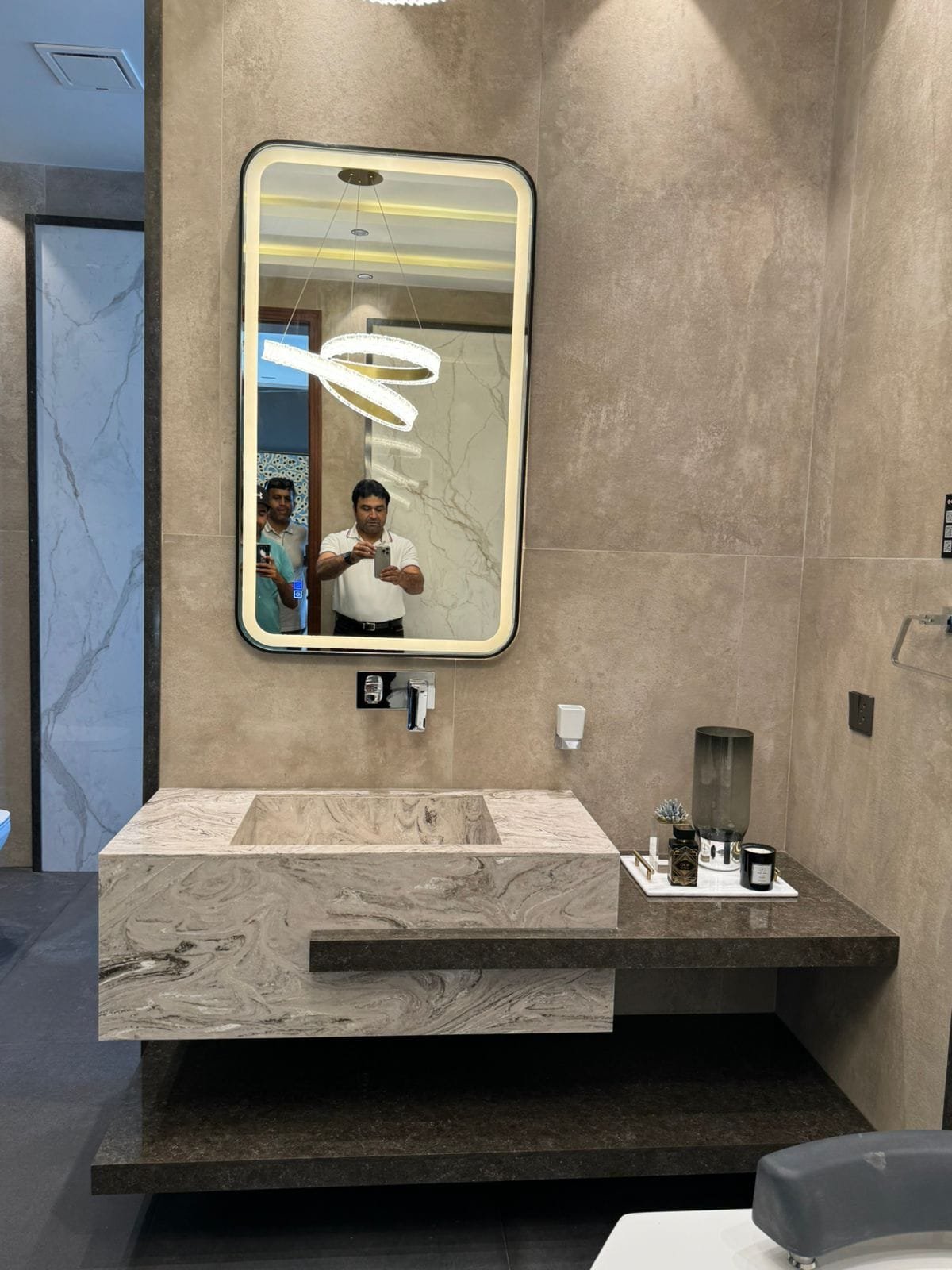 Hoorain custom bathroom vanity project