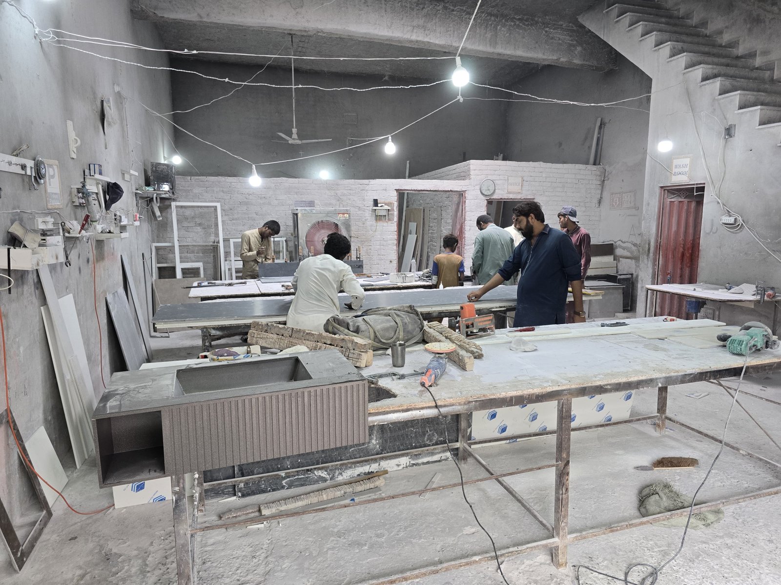 Hoorain workshop manufacturing work