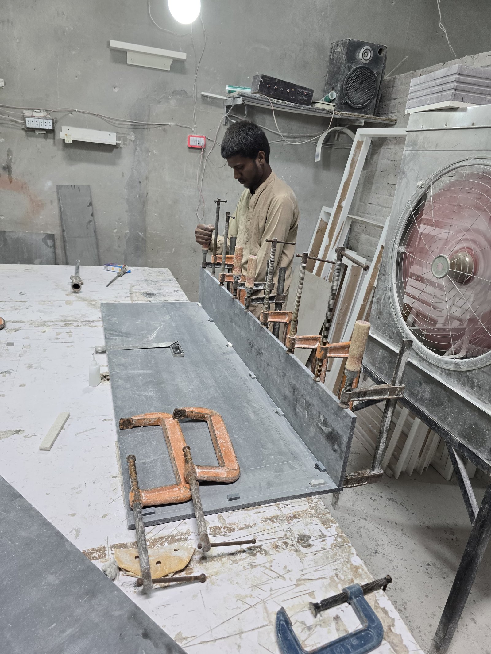 Hoorain workshop fabrication work